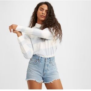 Levi’s 501 High Rise Shorts- Luxor Heat Light Wash